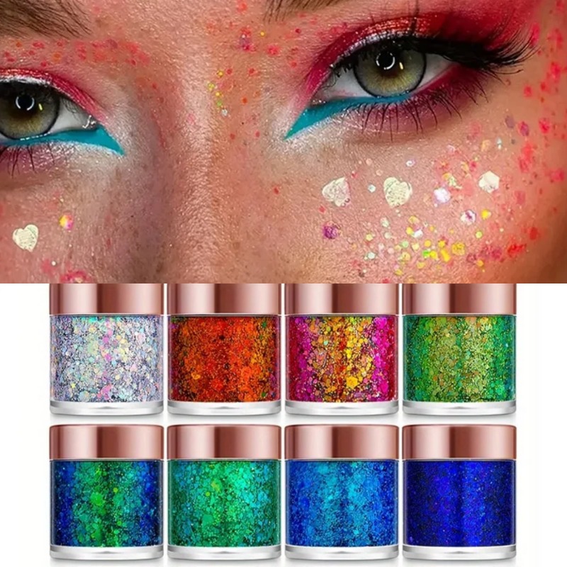 Eyeshadow Glitter Pigment - 1 قطعة جل بريق الجسم بالترتر