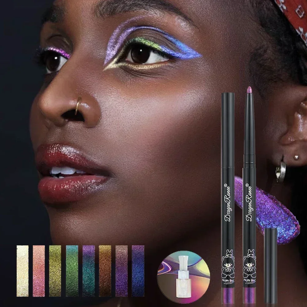 Eyeshadow Glitter Pigment - قلم تحديد عيون متعدد الألوان كروم