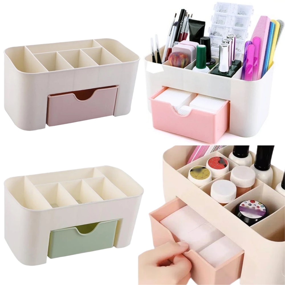 Beauty Makeup Vanity - مسمار الفن المنظم سطح المكتب درج