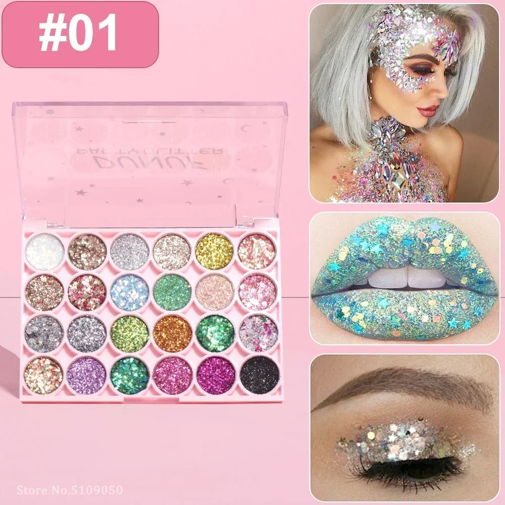 باليت جل لامع للجسم والوجه بـ  - مراجعة Eyeshadow Glitter Pigment وسعره