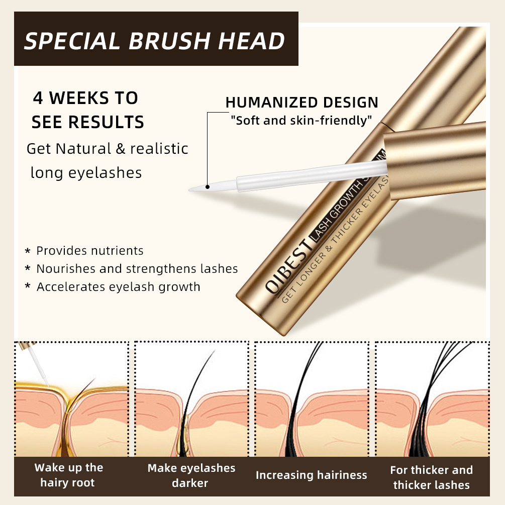QIBEST مصل نمو الرموش مكونات ط - مراجعة Lash Serum Growth وسعره