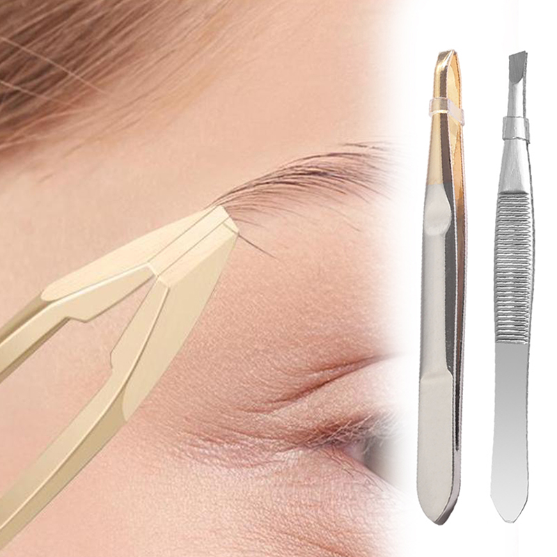 ملقط حواجب من الفولاذ المقاوم  - مراجعة Beauty - Makeup - Eyes وسعره